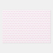 Esthetische Kerst Roze Polka Patroon Inpakpapier Vel (Voorkant)