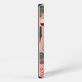 Esthetische Kerstmis Mistletoe Koffie iPhone Hoesje (Rechterkant)