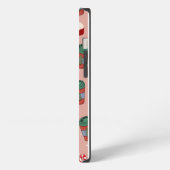 Esthetische Kerstmis Mistletoe Koffie iPhone Hoesje (Linkerkant)