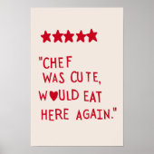 Esthetische keuken Decor Schattige Koken Kunst Keu Poster (Voorkant)