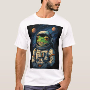 Esthetische kikker Astronaut T-shirt