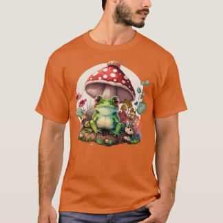 esthetische kikker op paddenstoel 14 t-shirt