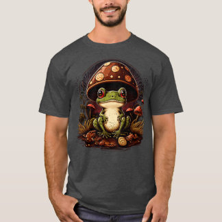 esthetische kikker op paddenstoel 7 t-shirt