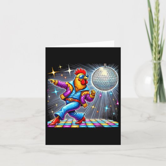 Esthetische kipdansdisco kaart (Voorkant)