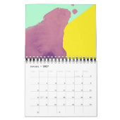 Esthetische kleurenpalet 2021 kalender (Jan 2027)