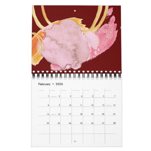 Esthetische kleurenpalet 2021 kalender (Feb 2026)