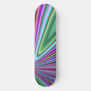 Esthetische Kleurrijke Behang Persoonlijk Skateboard