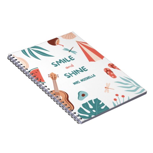 Esthetische Kleurrijke Citaat Leraren Cadeau Notitieboek (Rechterzijde)