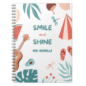 Esthetische Kleurrijke Citaat Leraren Cadeau Notitieboek (Voorkant)