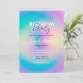 Esthetische Kleurrijke Positieve Aura Gradiënt Kaart (Staand voorkant)