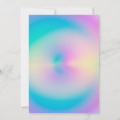 Esthetische Kleurrijke Positieve Aura Gradiënt Kaart (Achterkant)
