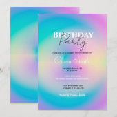 Esthetische Kleurrijke Positieve Aura Gradiënt Kaart (Voorkant / Achterkant)