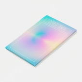 Esthetische Kleurrijke Positieve Aura Gradiënt Post-it® Notes (Schuin)