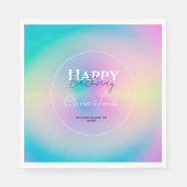 Esthetische Kleurrijke Positieve Aura Gradiënt Servet (Voorkant)