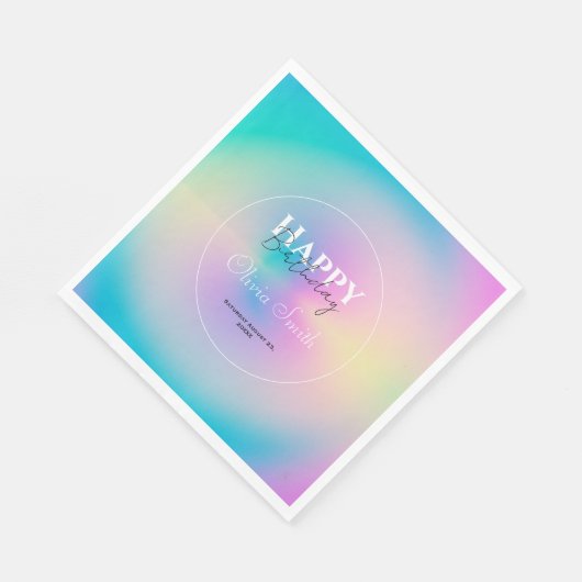 Esthetische Kleurrijke Positieve Aura Gradiënt Servet (Hoek)