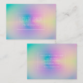 Esthetische Kleurrijke Positieve Aura Gradiënt Visitekaartje (Voorkant / Achterkant)
