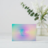 Esthetische Kleurrijke Positieve Aura Gradiënt Visitekaartje (Staand voorkant)