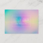 Esthetische Kleurrijke Positieve Aura Gradiënt Visitekaartje (Voorkant)