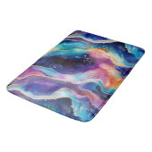 Esthetische kleurrijke regenboogagaat glitter text badmat (Gekanteld)