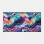 Esthetische kleurrijke regenboogagaat glitter text bureaumat (Voorkant)