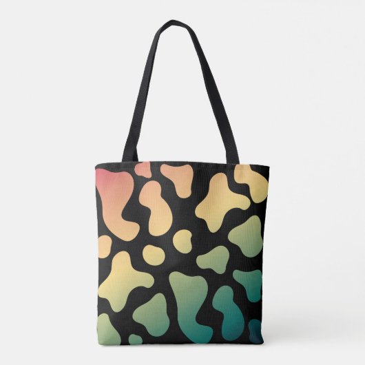 Esthetische koe print canvas tas (Achterkant)