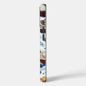 Esthetische koffie- en chocolade-cupcake-patroon Case-Mate iPhone case (Achterkant / Links)
