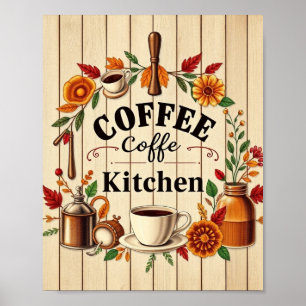 Esthetische Koffiekamer Minimalistische Muurkunst Poster