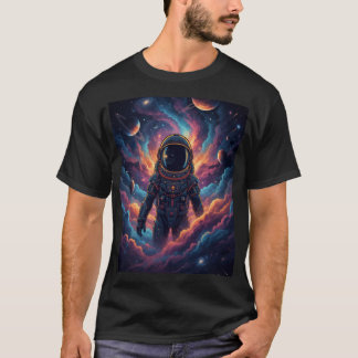 Esthetische Kosmische Astronaut Nevel Ruimte Grafi T-shirt