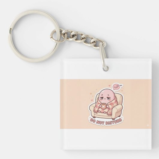 Esthetische Kunststickers – Stijlvolle Laptop & Pl Sleutelhanger (voorkant)