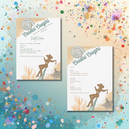 Esthetische kust Cowgirl vrijgezellenweekend Kaart