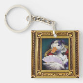 Esthetische Lady Duck Afbeelding Lijst Sleutelhanger (Voorkant)
