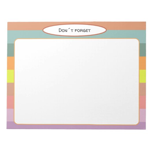 Esthetische landschapslijnen Notitieblok (Voorkant)