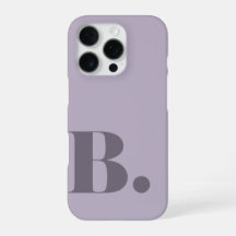 Esthetische lavendel minimalistische initiaal B