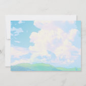 Esthetische lente aquarel kaart (Achterkant)