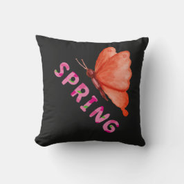 Esthetische Lente Vlinder Minimalistische Grafiek Kussen