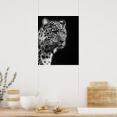 Esthetische Leopard Cheetah Gezicht schets kunst Poster (Keuken)