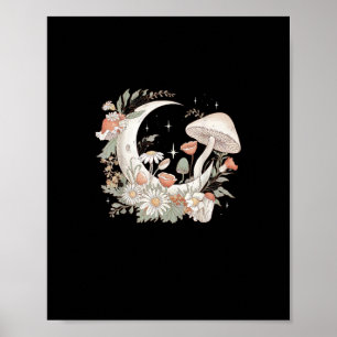 Esthetische Maan Goblincore En Cottagecore Paddens Poster