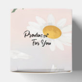 Esthetische madeliefjes bloemenpatroon cadeauverpa bedankdoosjes (Bovenkant)