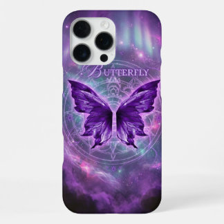 Esthetische Magische Paarse Kosmische Vlinder Astr iPhone 16 Pro Max Hoesje