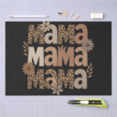 Esthetische Mama Typografie Leopard Gift Tissuepapier (Craft)