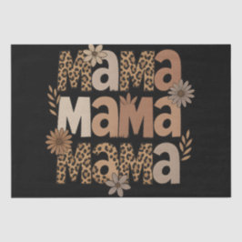 Esthetische Mama Typografie Leopard Gift Tissuepapier