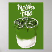 Esthetische Matcha Latte Muurkunst, Matcha Liefheb Poster (Voorkant)