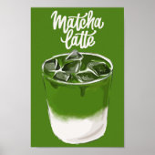Esthetische Matcha Latte Wall Art, Matcha Lover Poster (Voorkant)