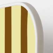 Esthetische Medium Bruine Strepen Pickleball Paddl Pickleball Paddle (Links Detail)