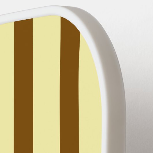 Esthetische Medium Bruine Strepen Pickleball Paddl Pickleball Paddle (Links Detail)