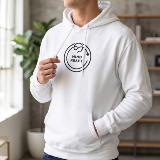Esthetische Mind Reset Mentale Gezondheid Hoodie