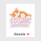 Esthetische Minimal Vibes-Sticker Sticker (Vel)