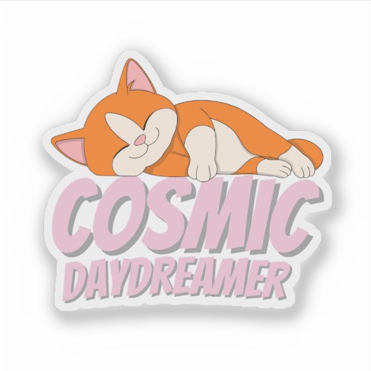 Esthetische Minimal Vibes-Sticker Sticker (Voorkant)