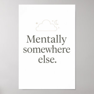 Esthetische minimale muurposter – relateerbare quo poster