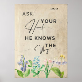 Esthetische minimalistische florale inspirerend qu poster